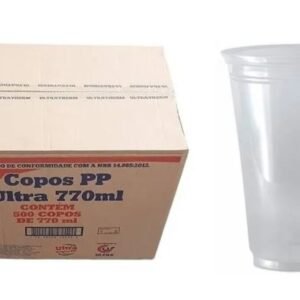 COPO 770 ML ULTRA - CAIXA COM 500 UNIDADES - TRANSPARENTE